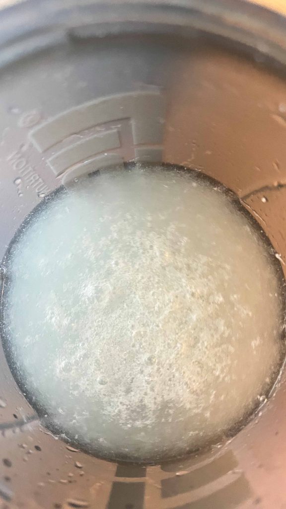 Produkt im Shaker vollständig aufgelöst